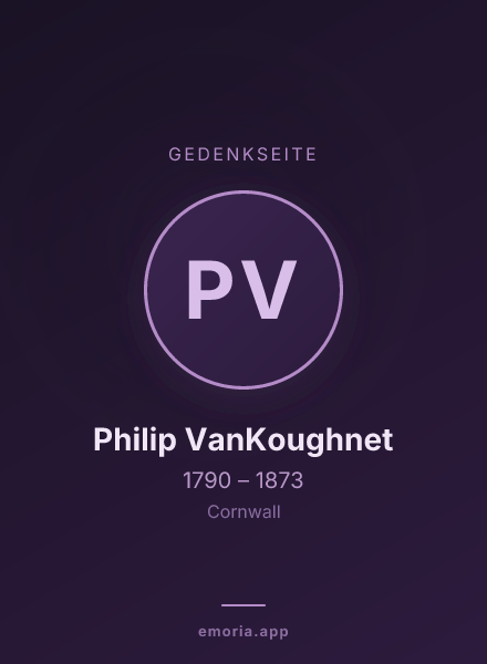 Gedenkportrait von Philip VanKoughnet