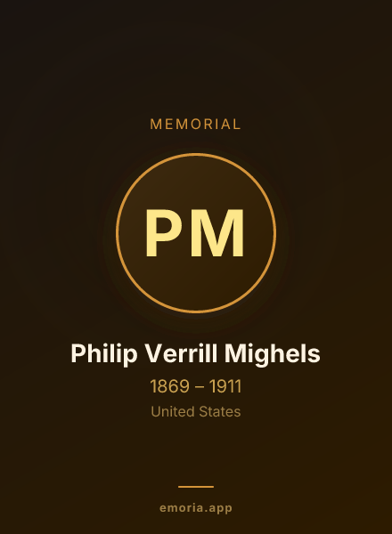 Memorial portrait of Philip Verrill Mighels