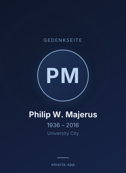 Gedenkportrait von Philip W. Majerus