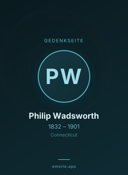 Gedenkportrait von Philip Wadsworth