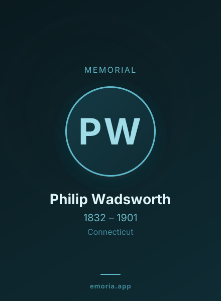 Memorial portrait of Philip Wadsworth