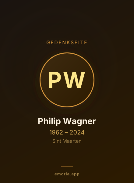 Gedenkportrait von Philip Wagner