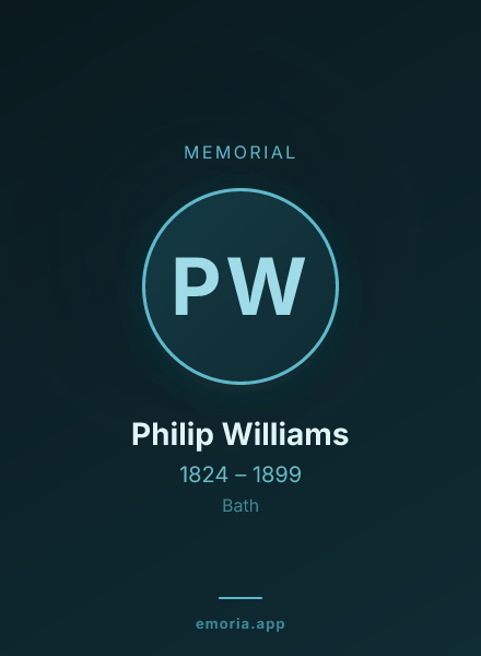 Memorial portrait of Philip Williams