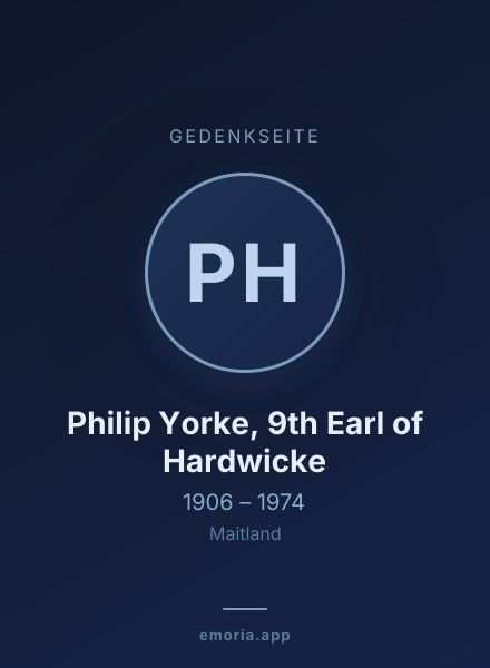 Gedenkportrait von Philip Yorke, 9th Earl of Hardwicke