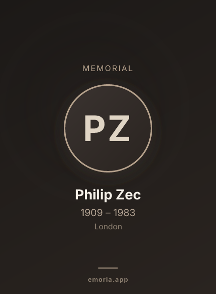 Memorial portrait of Philip Zec