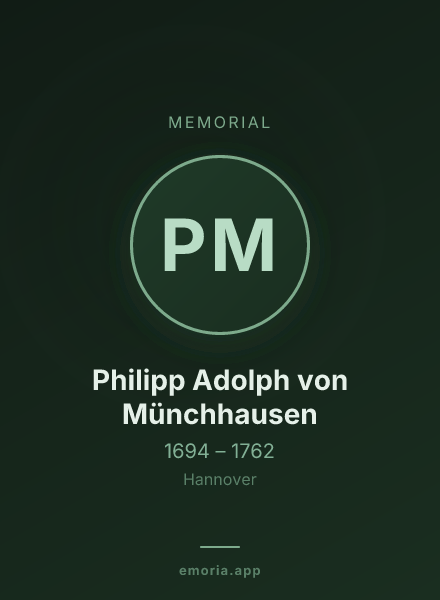 Memorial portrait of Philipp Adolph von Münchhausen