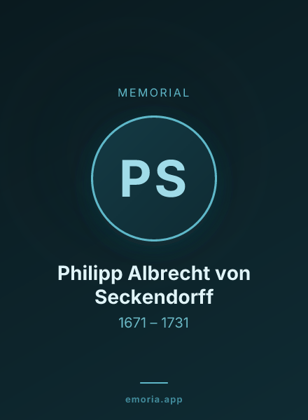 Memorial portrait of Philipp Albrecht von Seckendorff