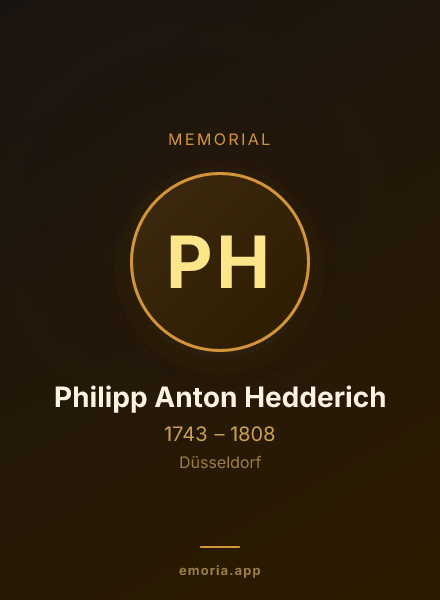 Memorial portrait of Philipp Anton Hedderich