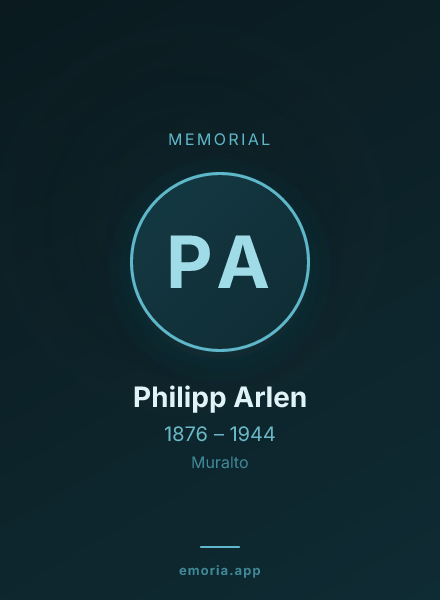 Memorial portrait of Philipp Arlen