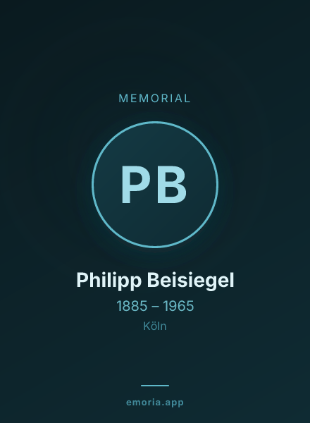Memorial portrait of Philipp Beisiegel