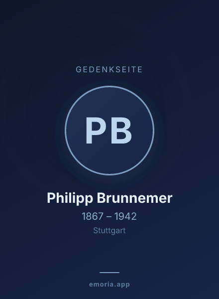 Gedenkportrait von Philipp Brunnemer