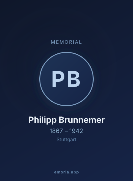 Memorial portrait of Philipp Brunnemer