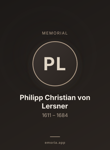 Memorial portrait of Philipp Christian von Lersner