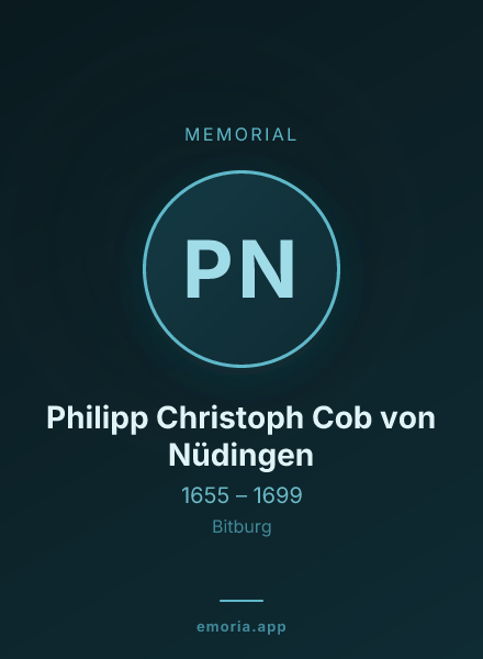 Memorial portrait of Philipp Christoph Cob von Nüdingen
