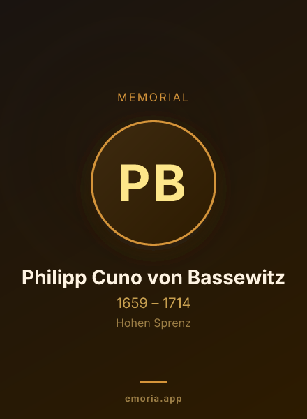 Memorial portrait of Philipp Cuno von Bassewitz