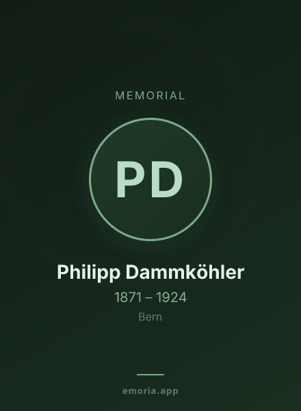 Memorial portrait of Philipp Dammköhler