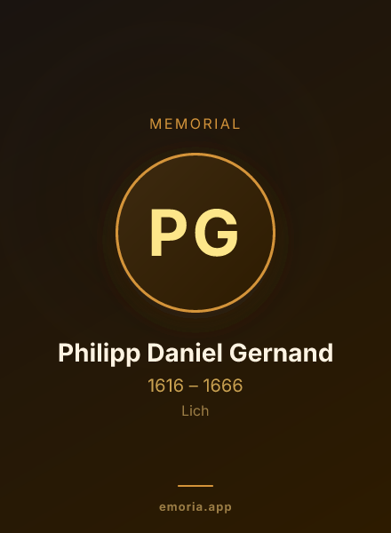 Memorial portrait of Philipp Daniel Gernand