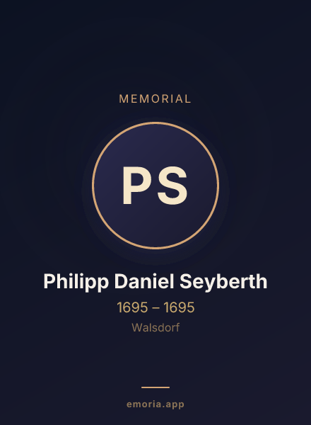 Memorial portrait of Philipp Daniel Seyberth