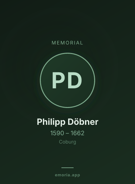 Memorial portrait of Philipp Döbner