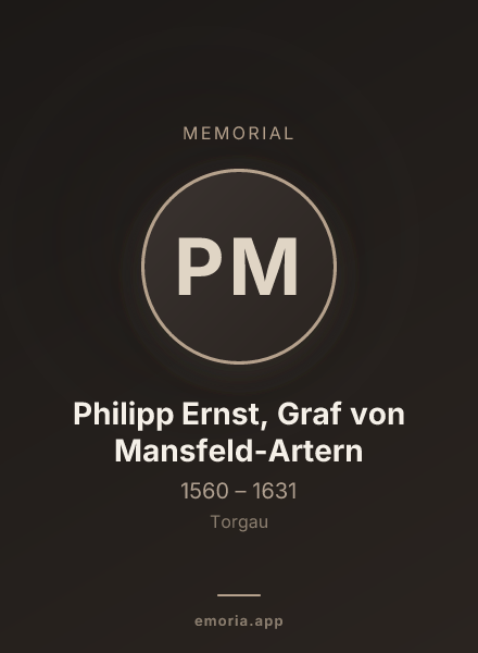 Memorial portrait of Philipp Ernst, Graf von Mansfeld-Artern