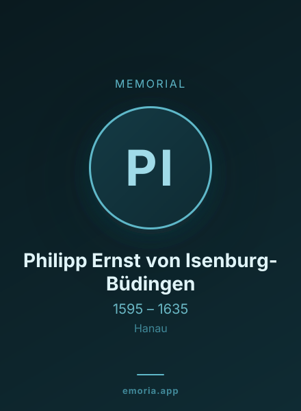 Memorial portrait of Philipp Ernst von Isenburg-Büdingen
