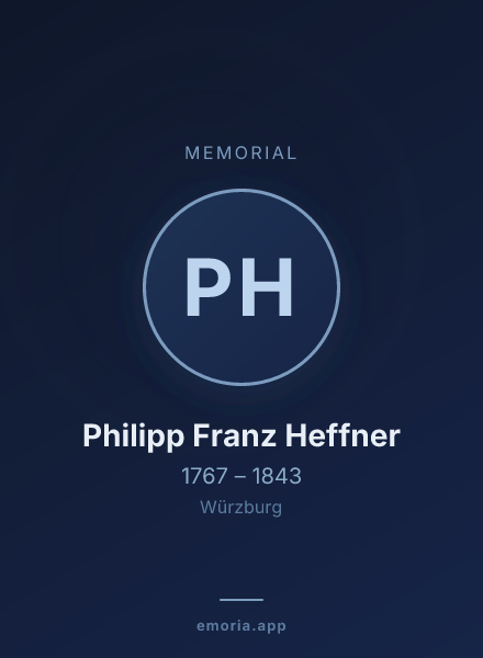 Memorial portrait of Philipp Franz Heffner