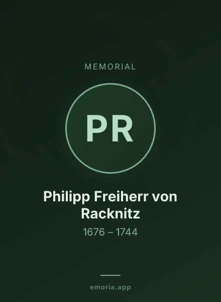 Memorial portrait of Philipp Freiherr von Racknitz