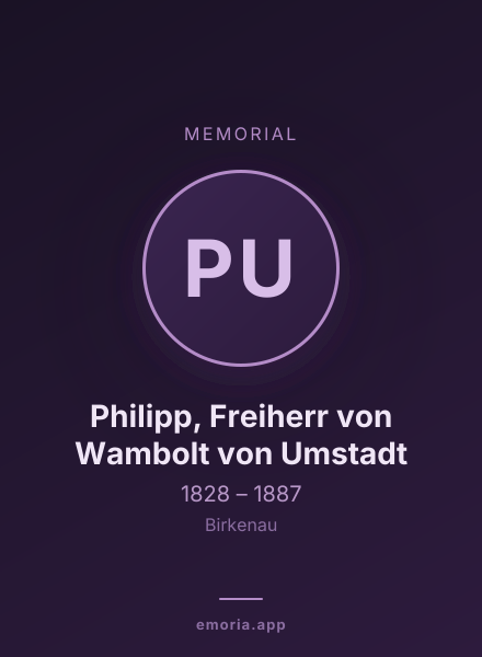 Memorial portrait of Philipp, Freiherr von Wambolt von Umstadt