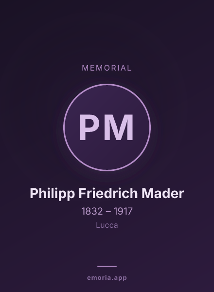Memorial portrait of Philipp Friedrich Mader