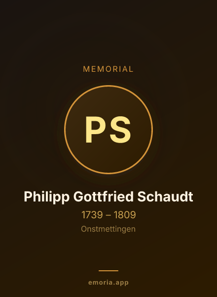 Memorial portrait of Philipp Gottfried Schaudt
