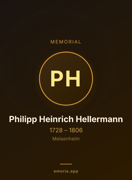 Memorial portrait of Philipp Heinrich Hellermann