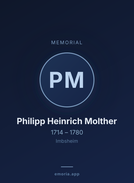 Memorial portrait of Philipp Heinrich Molther