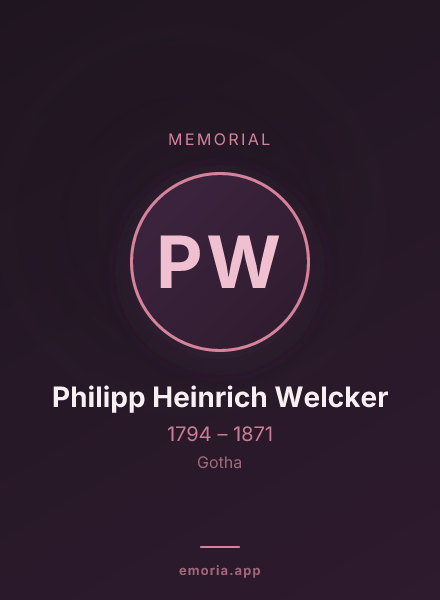 Memorial portrait of Philipp Heinrich Welcker