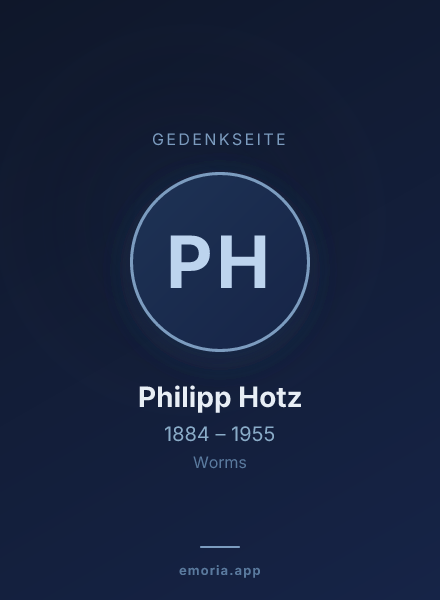 Gedenkportrait von Philipp Hotz