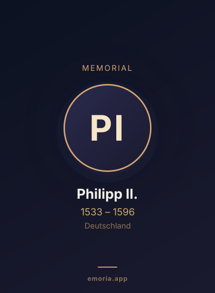 Memorial portrait of Philipp II.