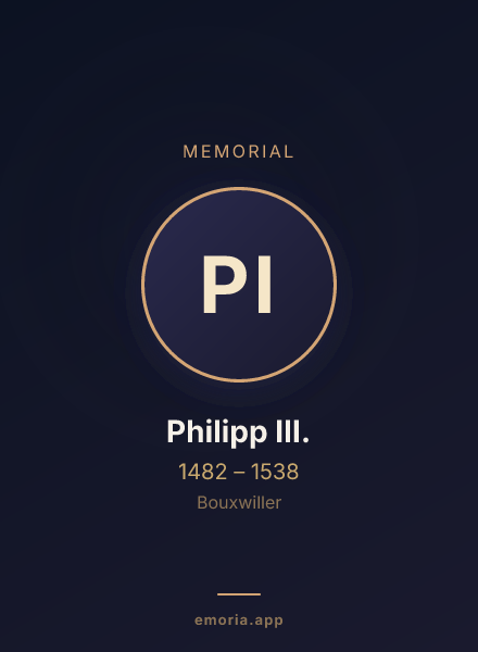 Memorial portrait of Philipp III.