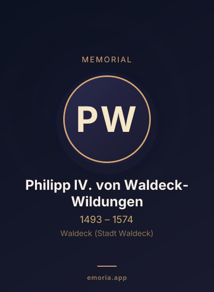 Memorial portrait of Philipp IV. von Waldeck-Wildungen