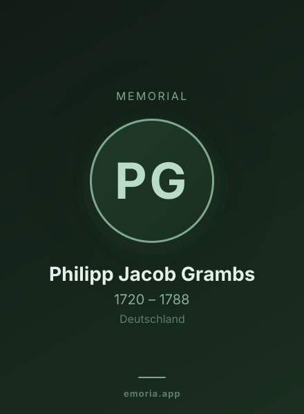 Memorial portrait of Philipp Jacob Grambs