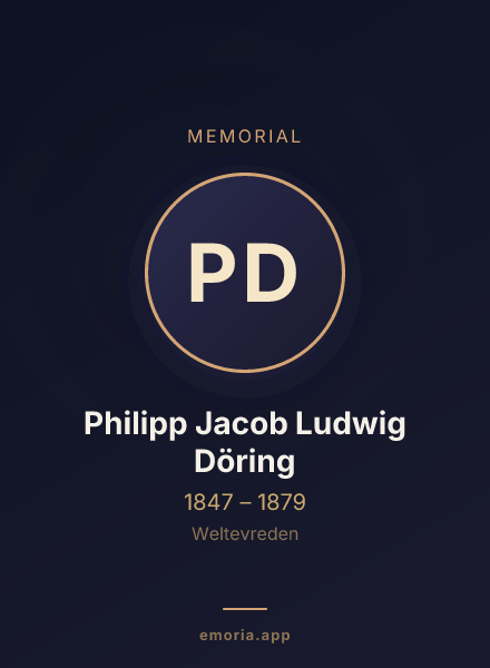 Memorial portrait of Philipp Jacob Ludwig Döring