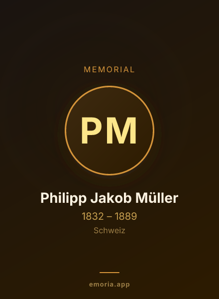 Memorial portrait of Philipp Jakob Müller