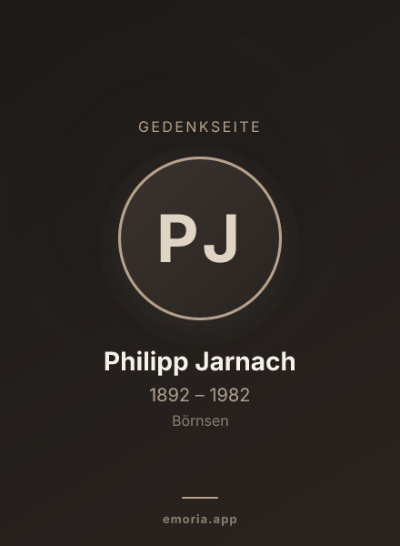 Gedenkportrait von Philipp Jarnach