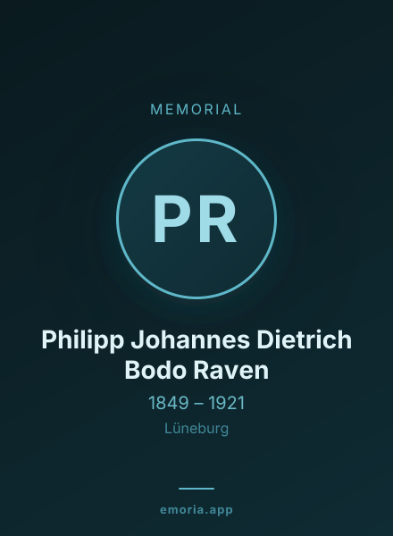 Memorial portrait of Philipp Johannes Dietrich Bodo Raven