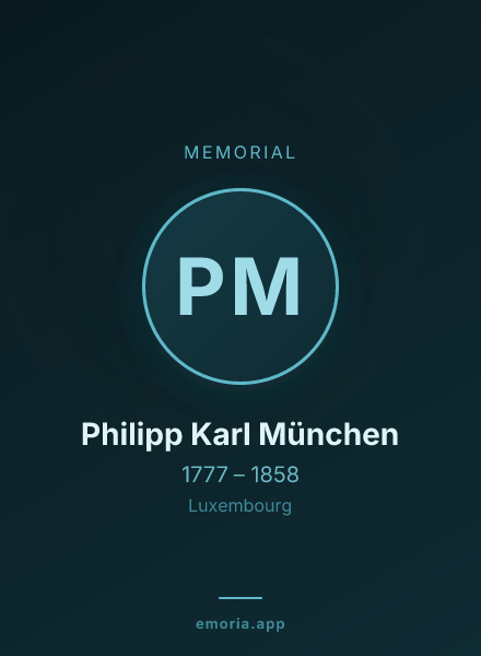 Memorial portrait of Philipp Karl München