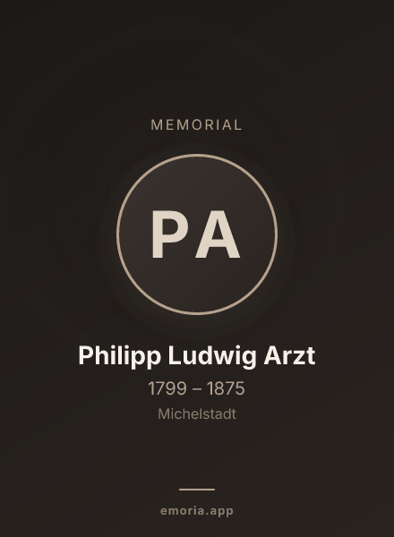 Memorial portrait of Philipp Ludwig Arzt