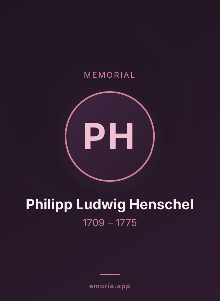 Memorial portrait of Philipp Ludwig Henschel