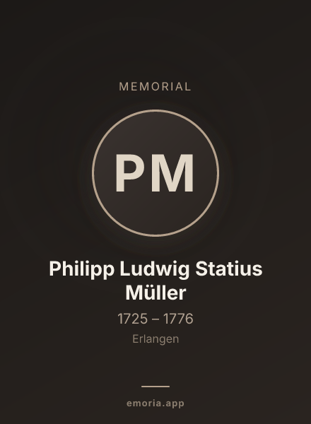Memorial portrait of Philipp Ludwig Statius Müller
