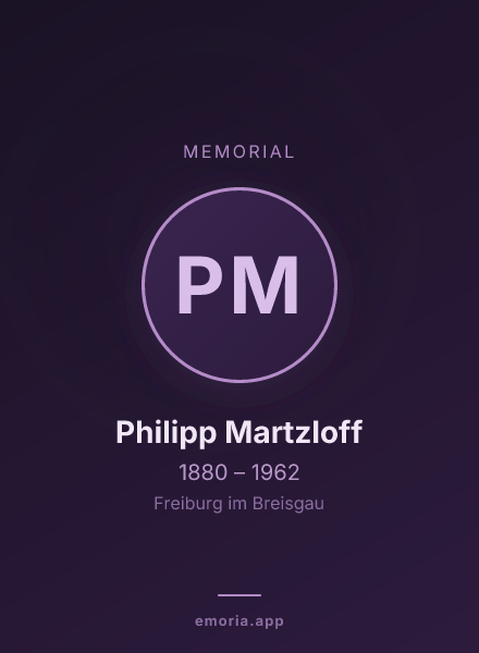 Memorial portrait of Philipp Martzloff
