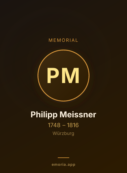 Memorial portrait of Philipp Meissner