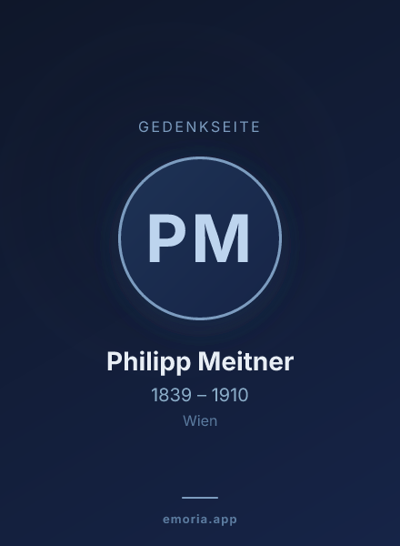 Gedenkportrait von Philipp Meitner