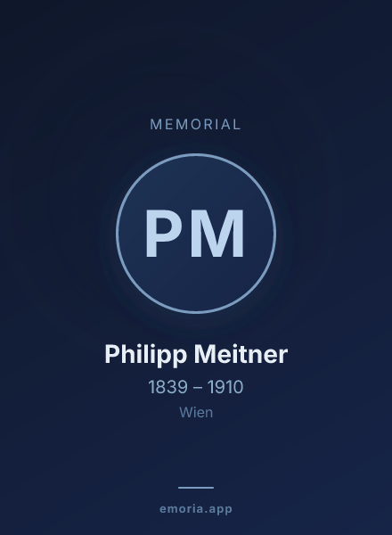 Memorial portrait of Philipp Meitner